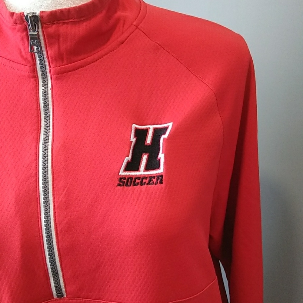 Under Armour Red long sleeves pull over - Picture 2 of 9